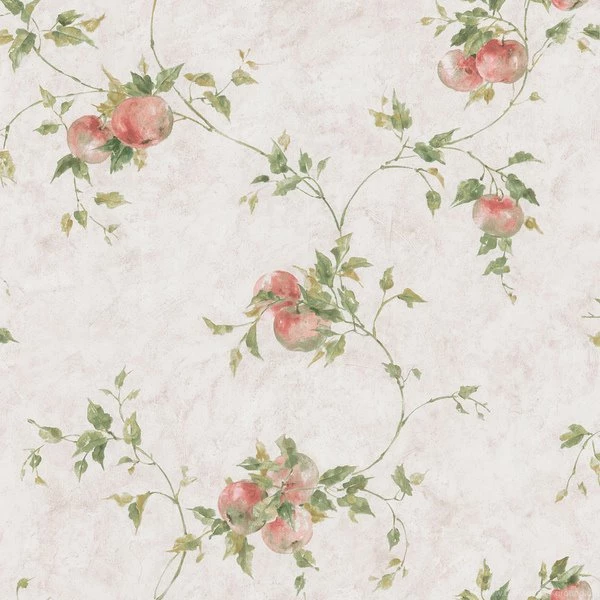 Brewster Home Fashions Taupe Fruit Vine Wallpapers 15478685 ...