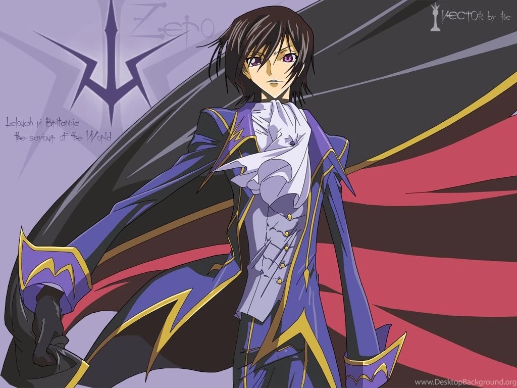 Lelouch Vi Britannia Code Geass The Anime Desktop Background