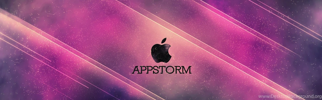 Download Wallpapers 3840x1200 App Store, Apple, Mac, Dark, Pink ...
