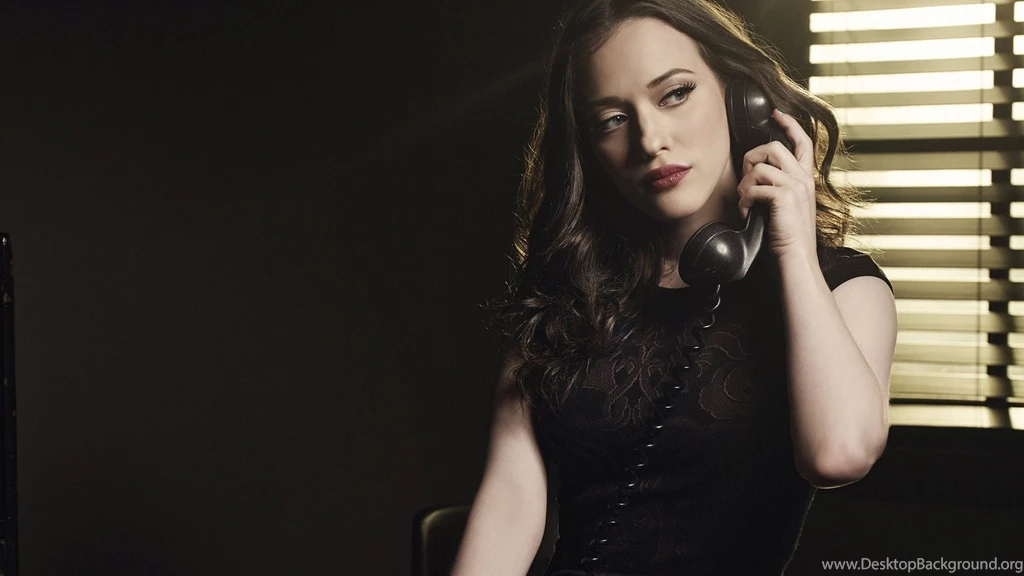Kat Dennings In Black Wallpapers