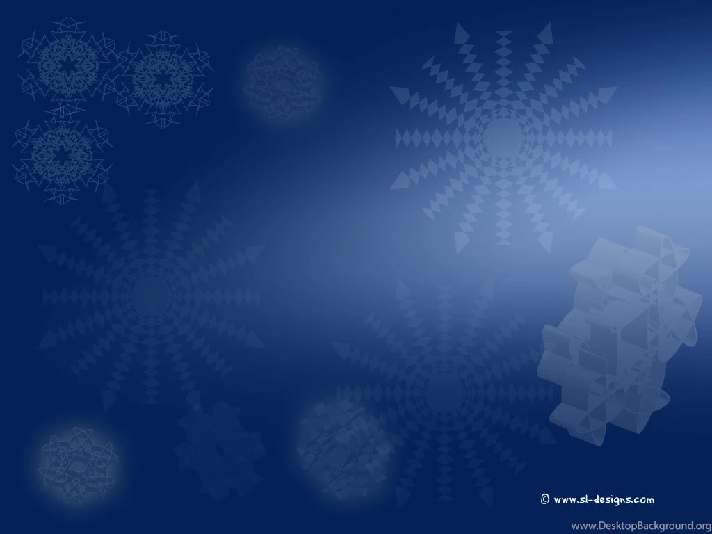 Snowflakes On Dark Blue Free Christmas Wallpapers Snowflakes