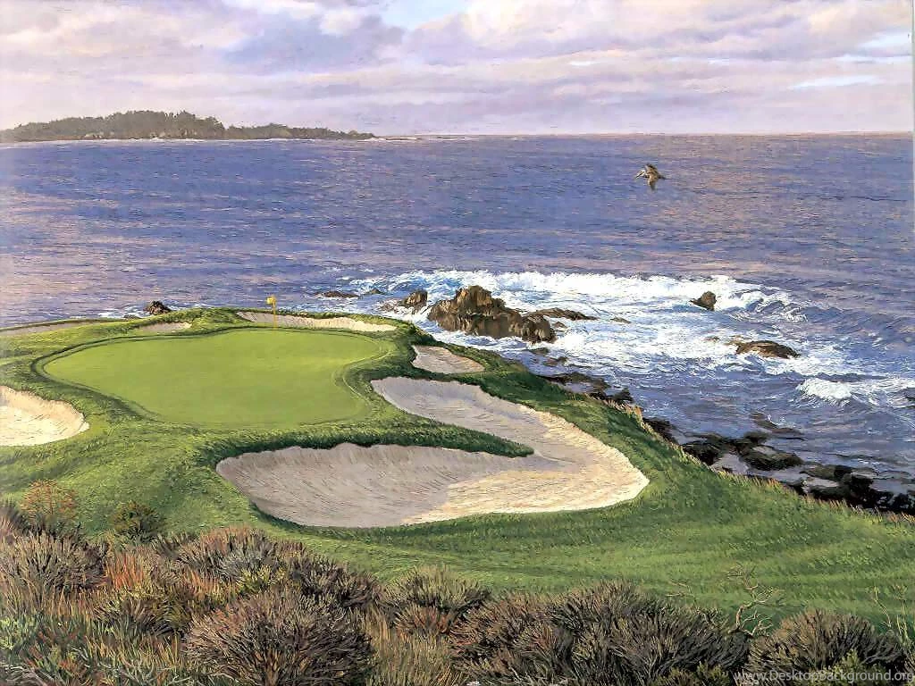 Jestingstock.com Pebble Beach 7th Hole Wallpapers Desktop Background