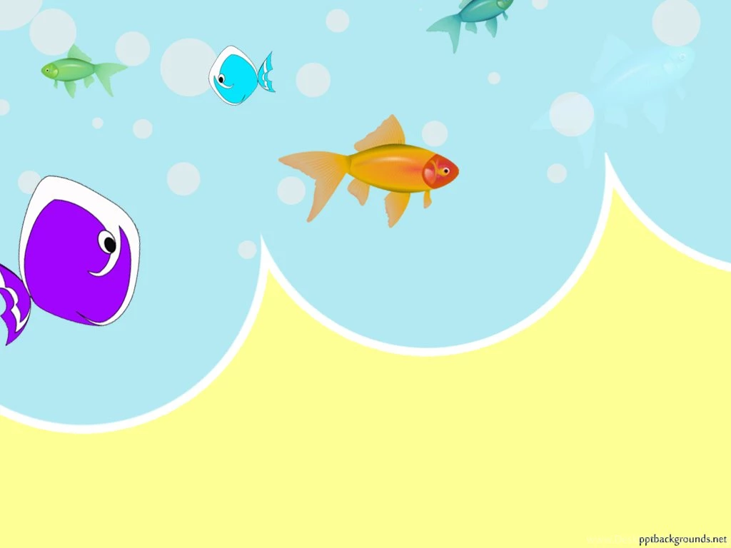 Free Sea Animals Cartoon Backgrounds For PowerPoint Cartoons PPT ...
