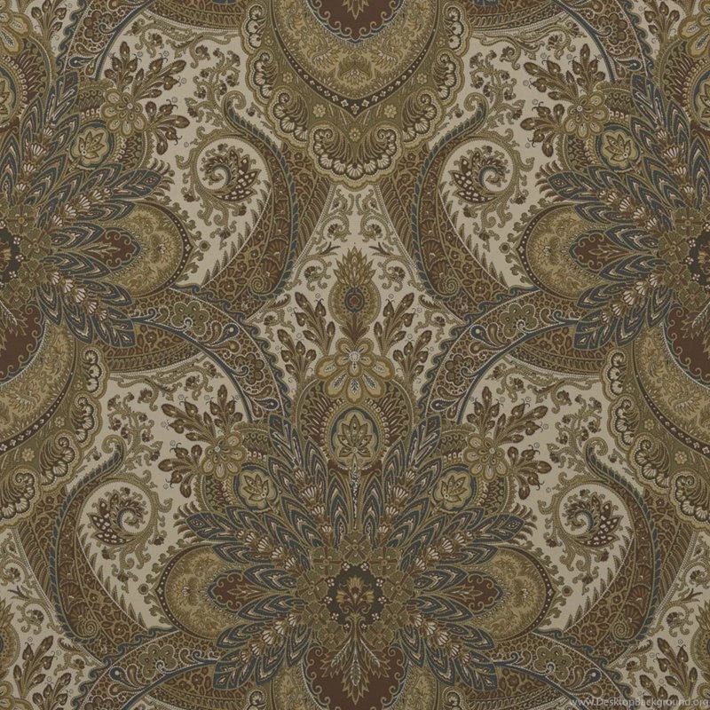 Marmande Paisley Manor Blue By Ralph Lauren Fabric