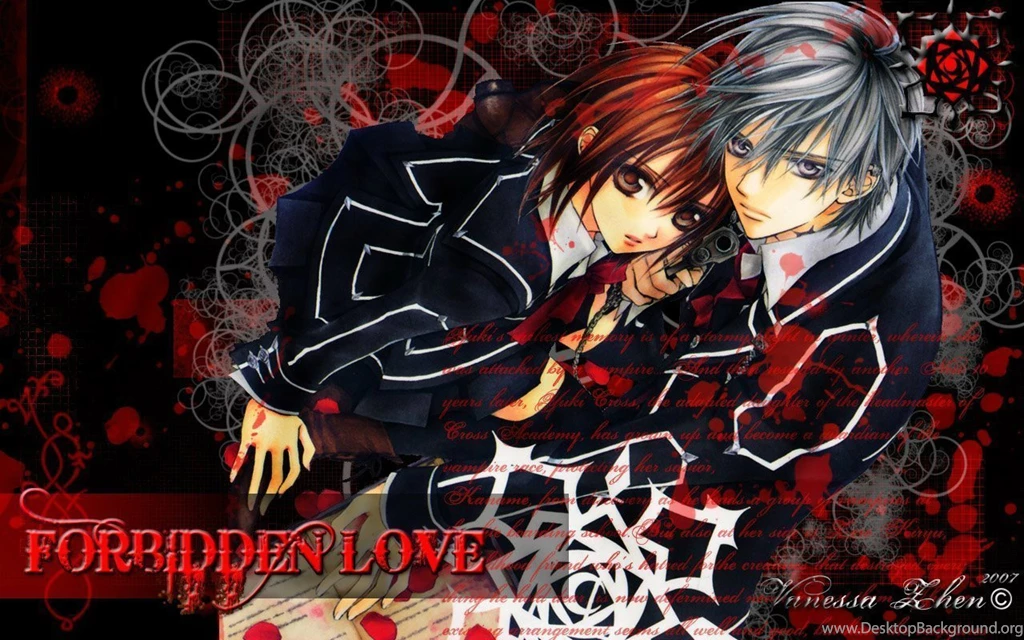 Yuki And Zero Rosario Vampire Vs Vampire Knight Wallpapers ...