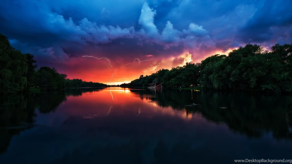 Stormy Weather Sunset Wallpapers World Wallpapers Collection