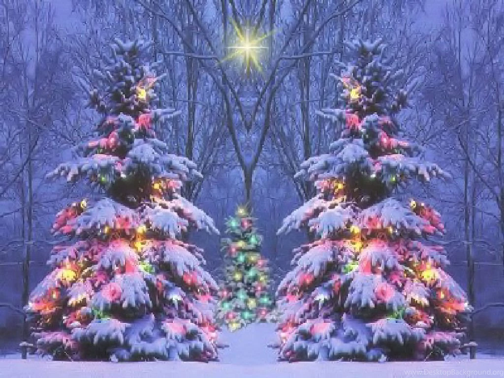 Justpict.com Christmas Snow Scene Wallpapers