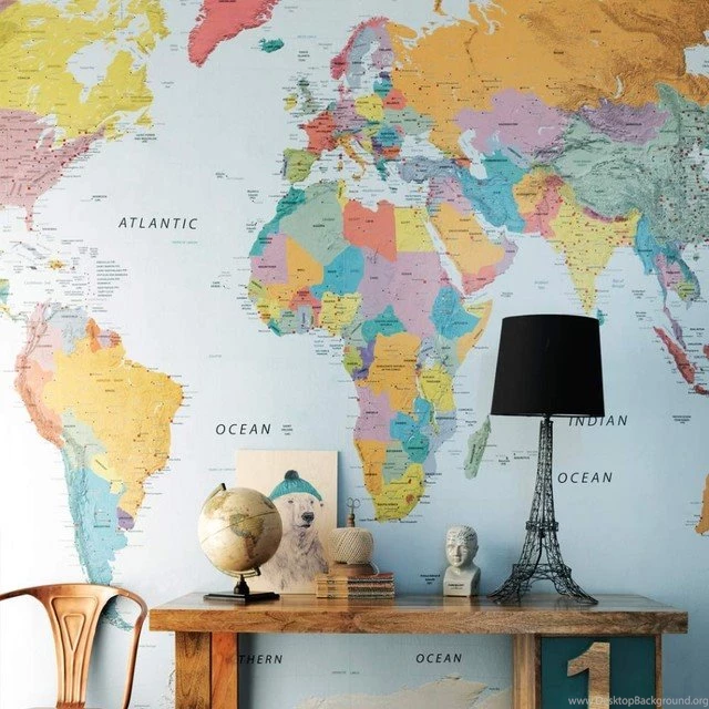 World Map Wallpapers Eclectic Wallpapers By Graham And Green