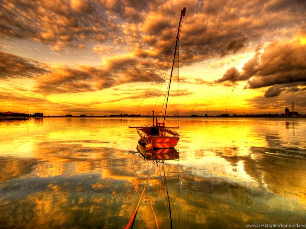 Wallpapers Sea Sky Sunset Peaceful Sailboat Sailboats Sailing ...