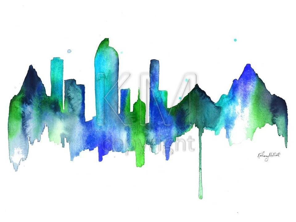 Popular Items For Denver Skyline On Etsy