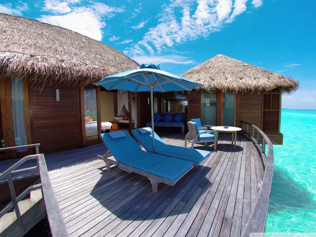 Water Bungalows In Maldives Resort HD Desktop Wallpapers : High ...