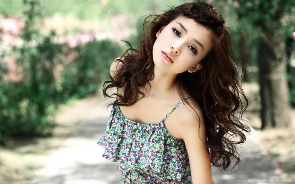 Floral Dress Graceful Beauty Photo HD Wallpapers 8 Chinese Girls ...