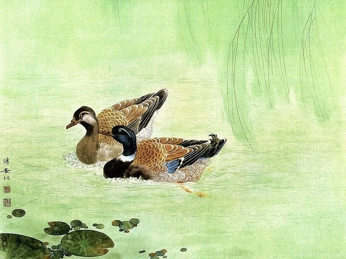 Flowers And Birds, Chinese Gongbi Paintings By Zou Chuan An ...