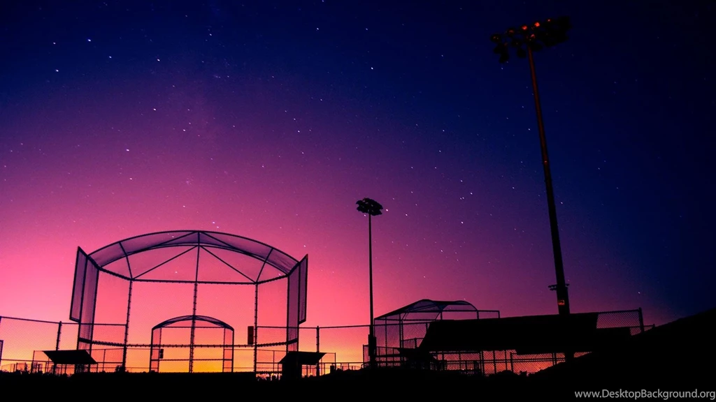 Landscapes Night California Cage Softball Wallpapers