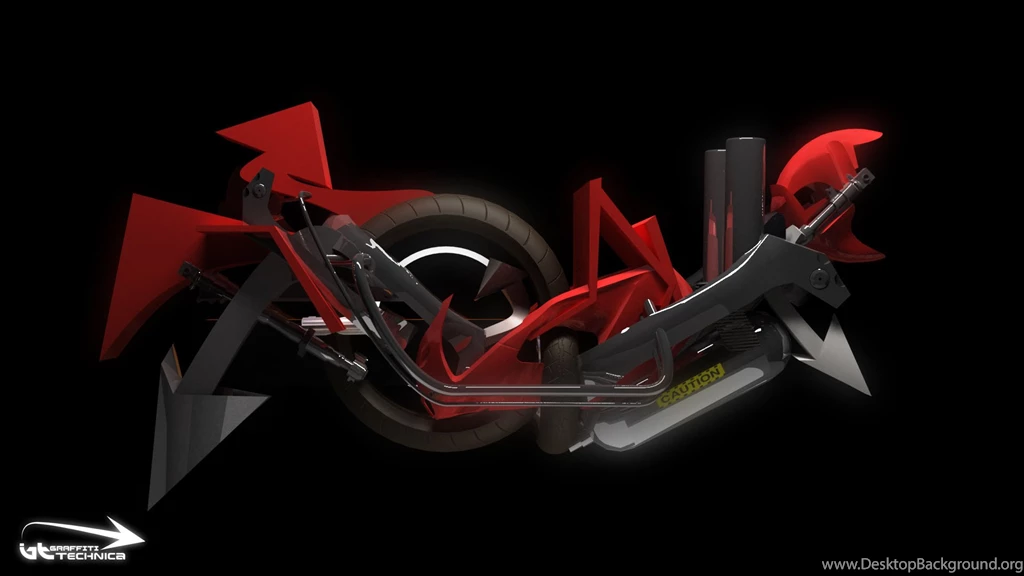 Bike 3d Graffiti Wallpapers