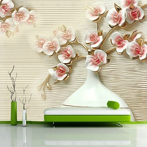 Aliexpress.com : Buy 3D Photo Mural Abstract Plum Blossom Flower ...