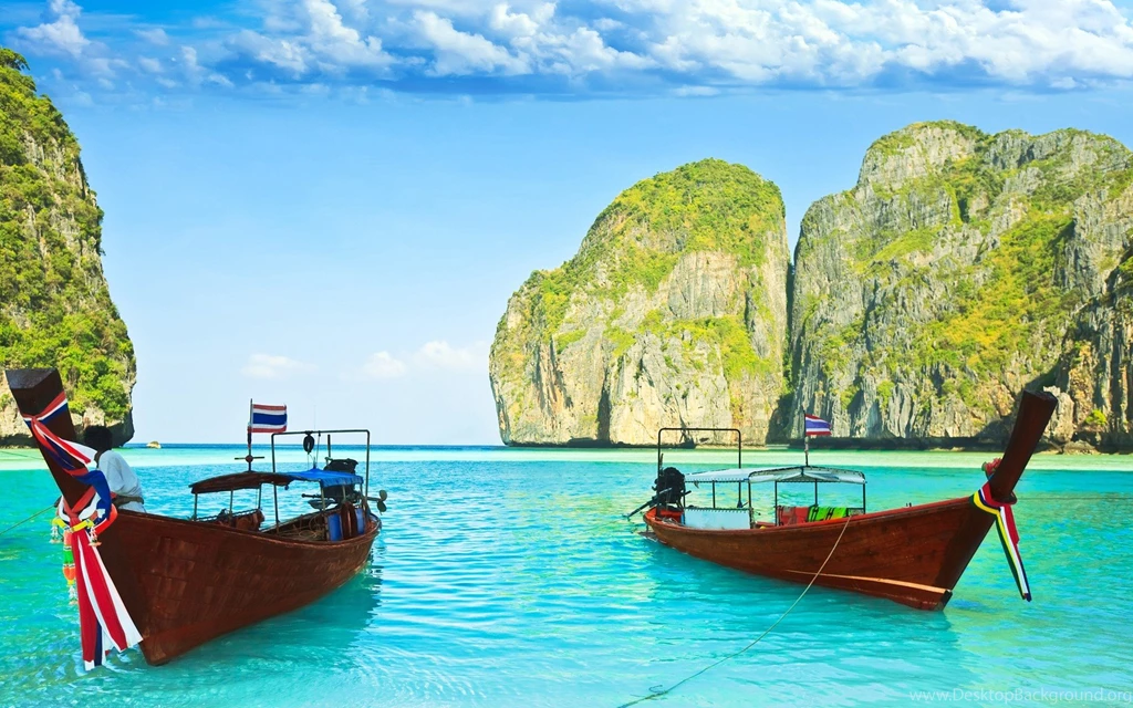 Wallpapers Sea Water Ocean Island Rock Sky Boat Hd Desktop ...
