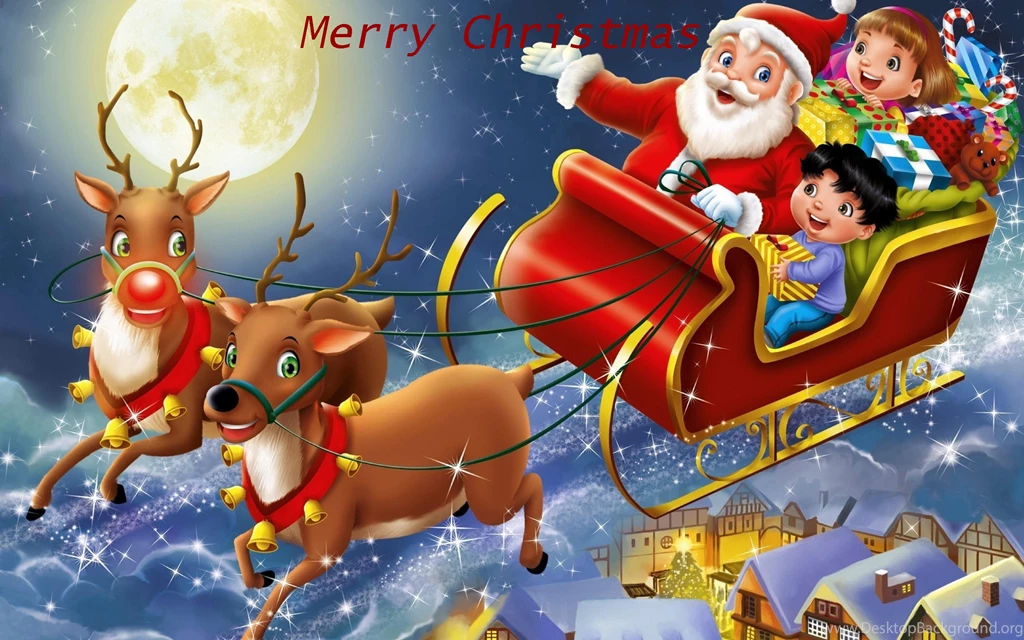 Christmas Day Santa Claus Christmas Wallpapers