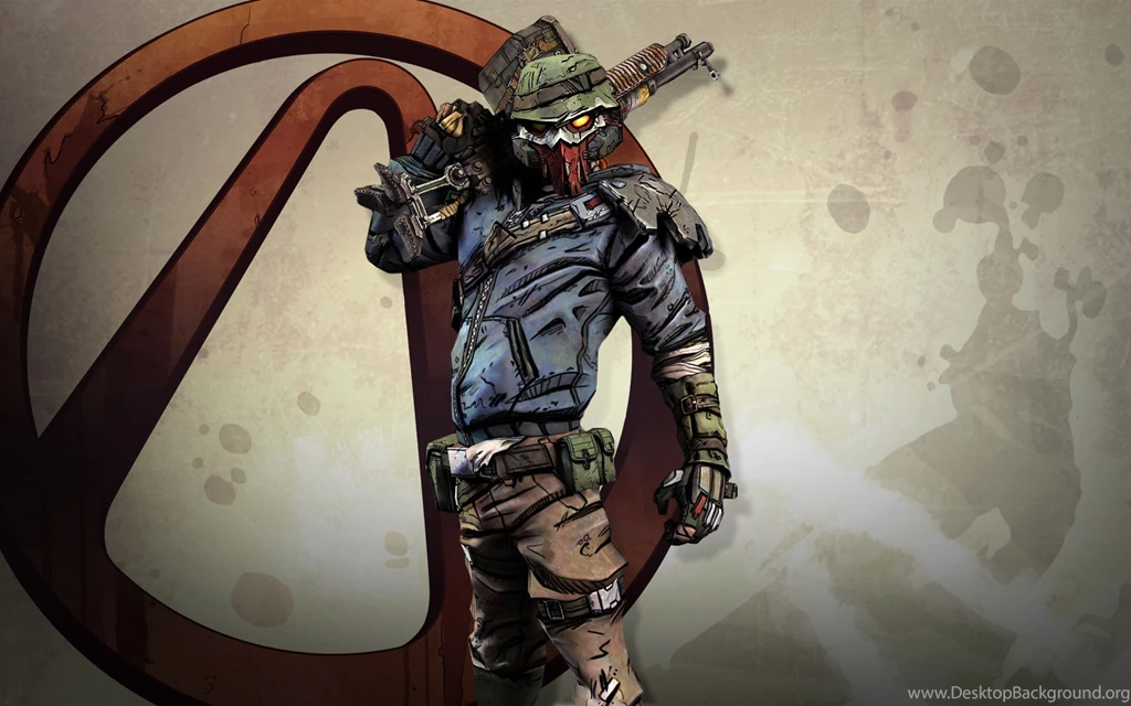 Download Wallpapers 3840x2400 Borderlands, Roland, Shotgun, Emblem ...