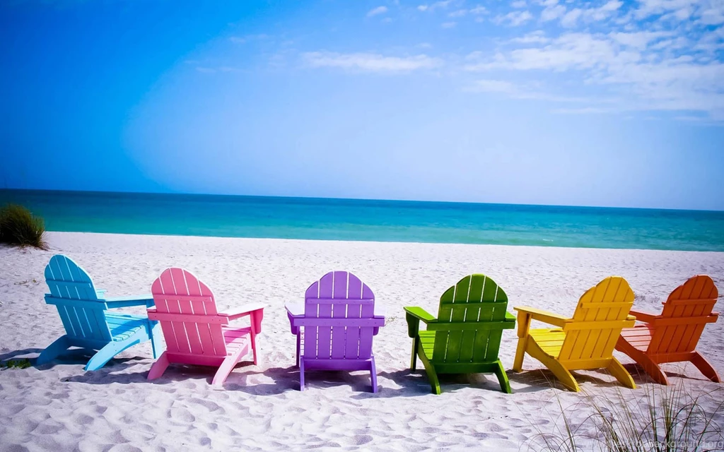 Summer Beach Chairs HD Wallpapers For Desktop & Mobile