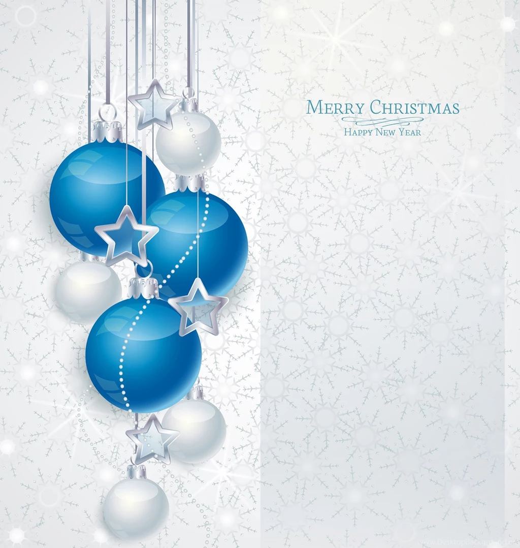 Blue And White Christmas Backgrounds