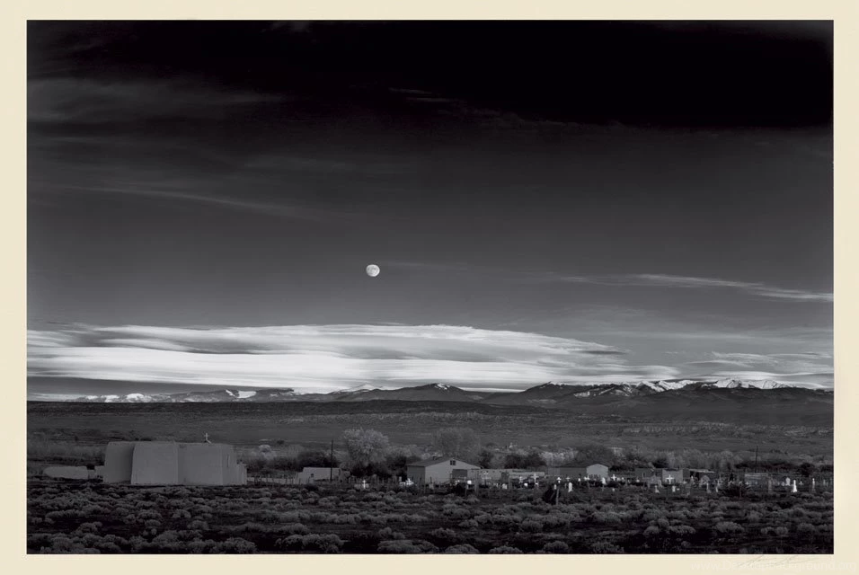 Ansel Adams, Moonrise, Hernandez, New Mexico. Silver Print, 13 X ...