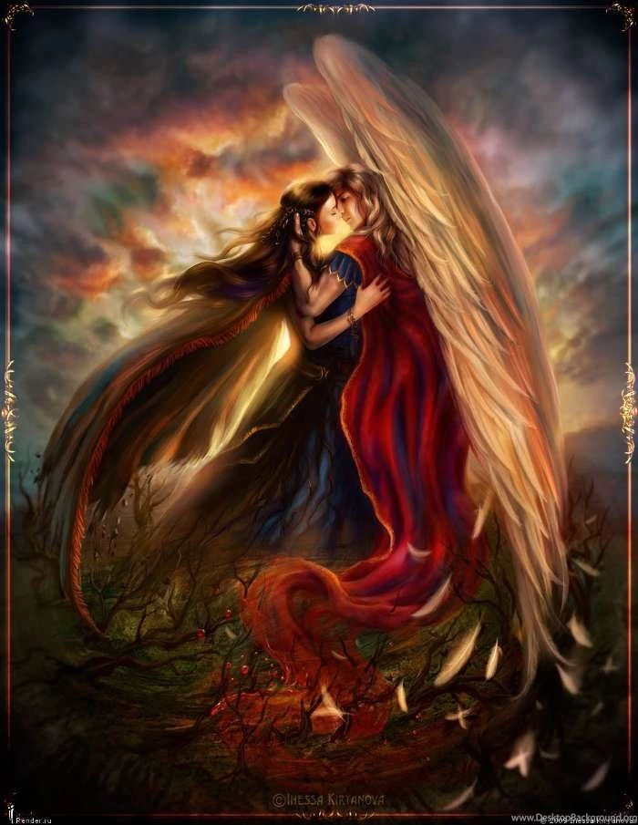 Download Mobile Wallpaper: People, Girls, Fantasy, Men, Kisses ...
