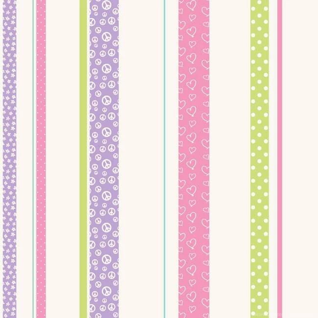 White Pink Je3579 Patterned Stripe Wallpapers By York