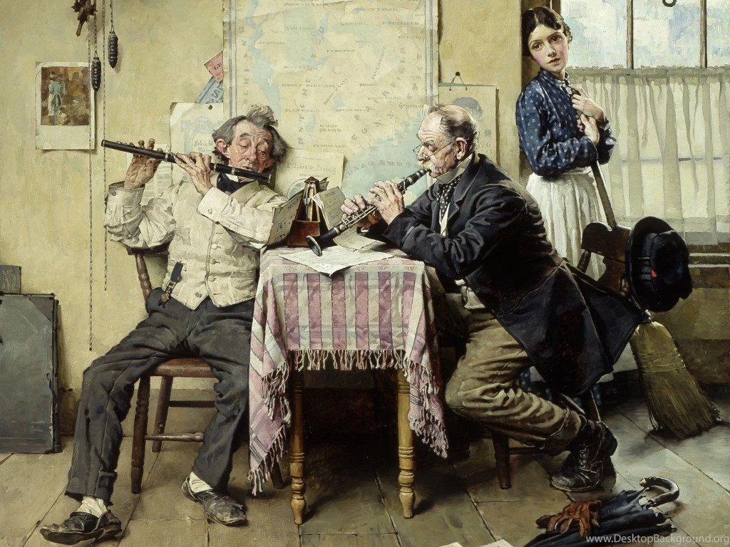 My Free Wallpapers Artistic Wallpapers : Norman Rockwell Love Song