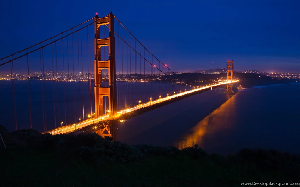 Golden Gate Bridge Night Wallpapers Wallpaper. Desktop Background