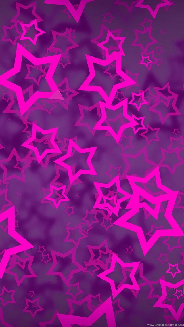 Pink Stars Wallpapers Free iPhone Wallpapers Desktop Background