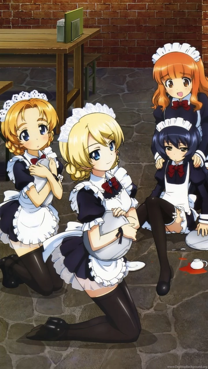 Girls Und Panzer.Motorola Droid Razr HD Wallpaper.720x1280