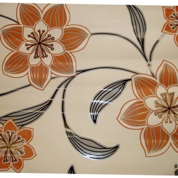 Amalfi Burnt Orange Floral Wallpapers Brokers Melbourne Australia