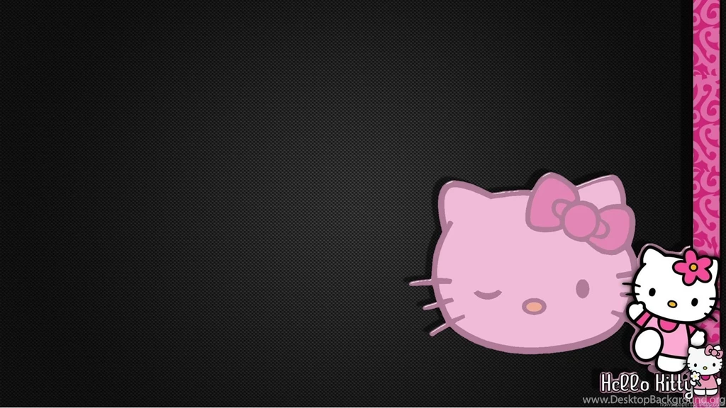 Hello Kitty Black Wallpapers » WallDevil Best Free HD Desktop And ...
