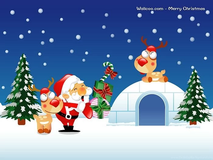Christmas Illustration Vector Santa Claus Wallpapers 8 Wallcoo.net