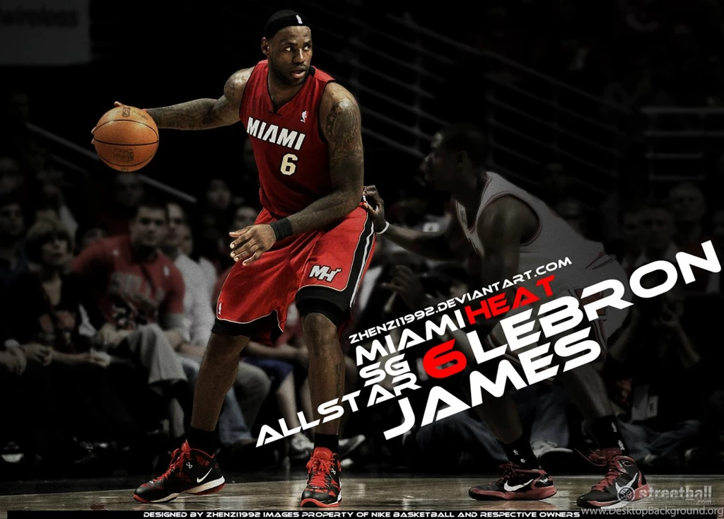 King James Miami Heat Wallpapers 2012 Streetball