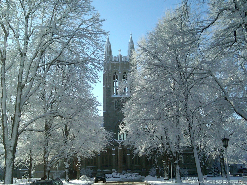 Beautiful College Campuses In The Winter The OCM Blog Desktop Background