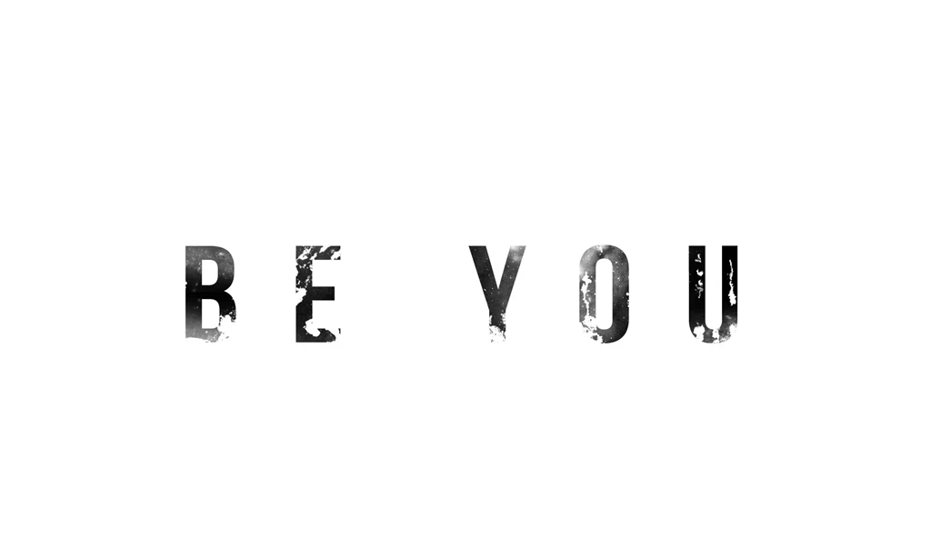 Be You Typographic Simple White Desktop Wallpapers