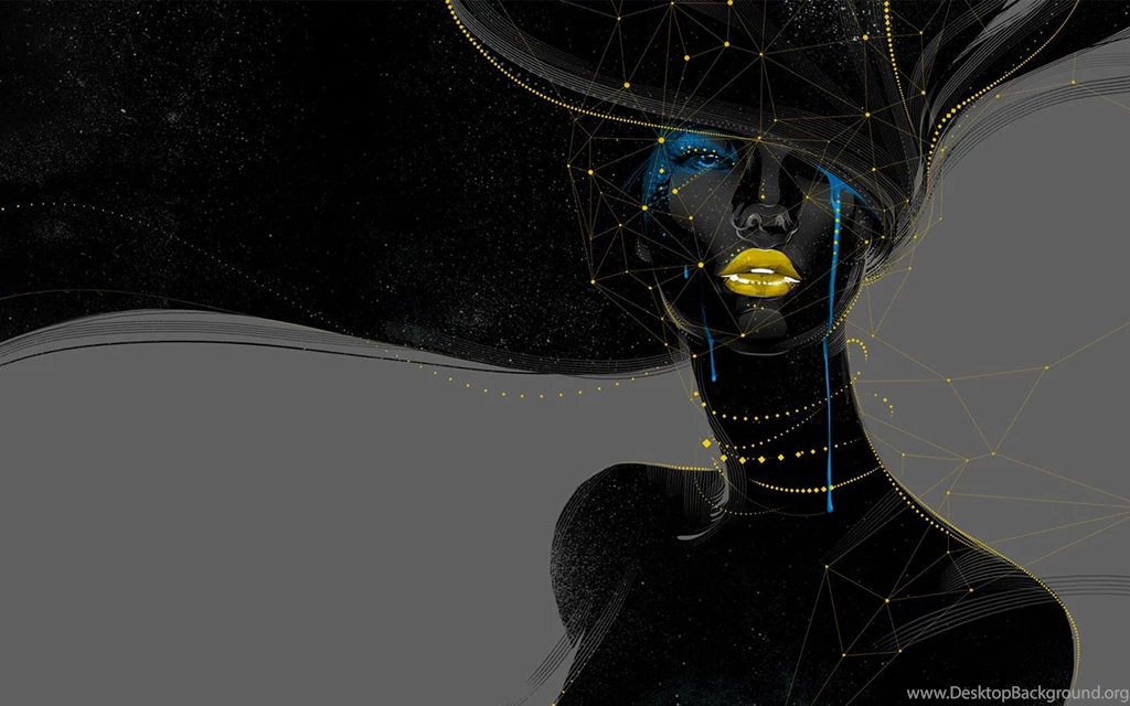 Dark Girls Geometry Geometry Face Girl Hd Wallpapers Desktop Background