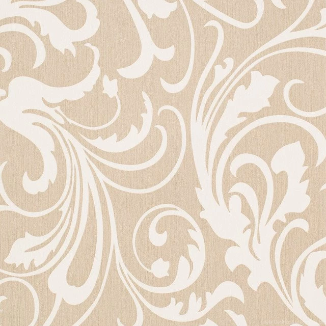 Adore Splashy Corsage Wallpaper, Lion's Tan Brown And White ...