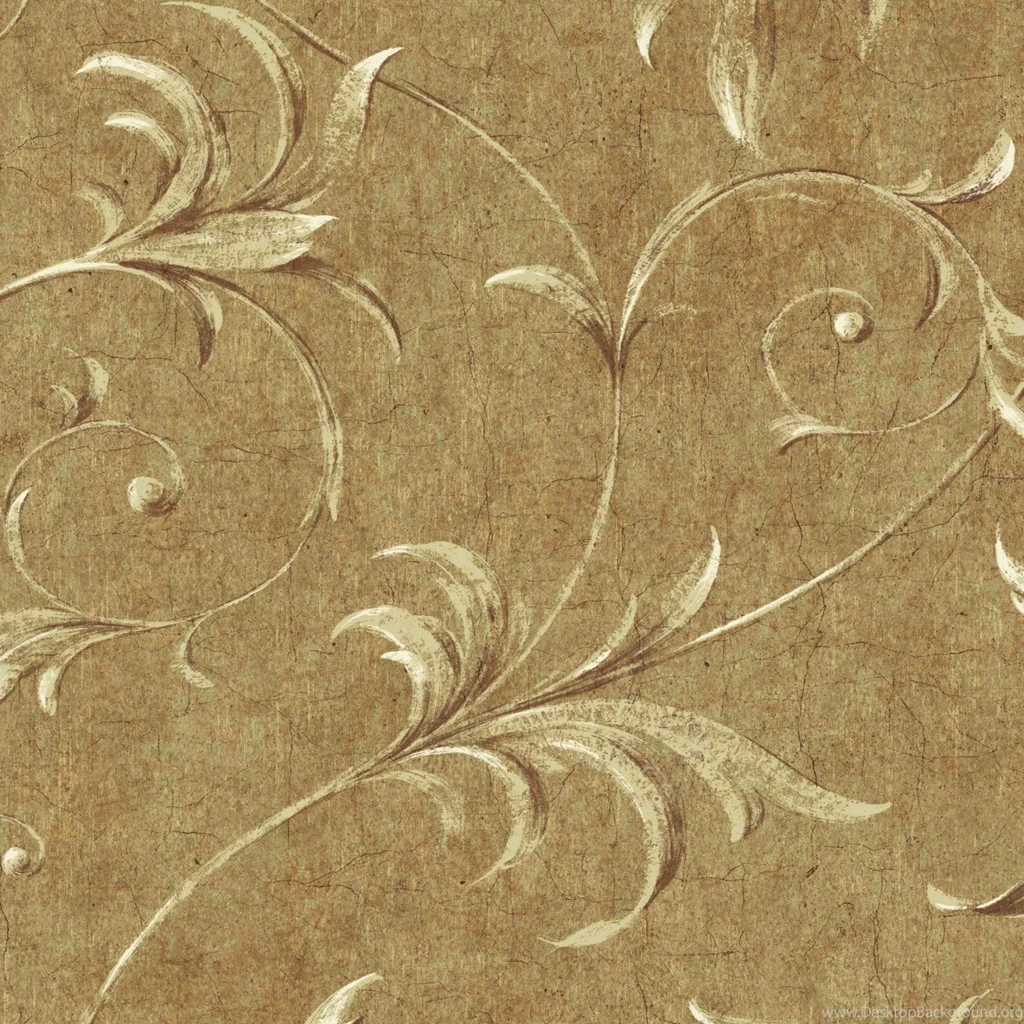 Tan HAV40793 Ogee Acanthus Scroll Wallpapers Interior Home Decor