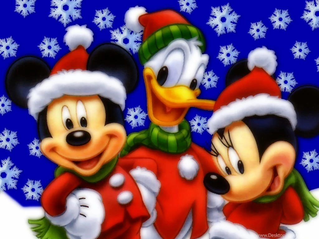 Download Disney Mickey Mouse And Friends With Santa Christmas ...