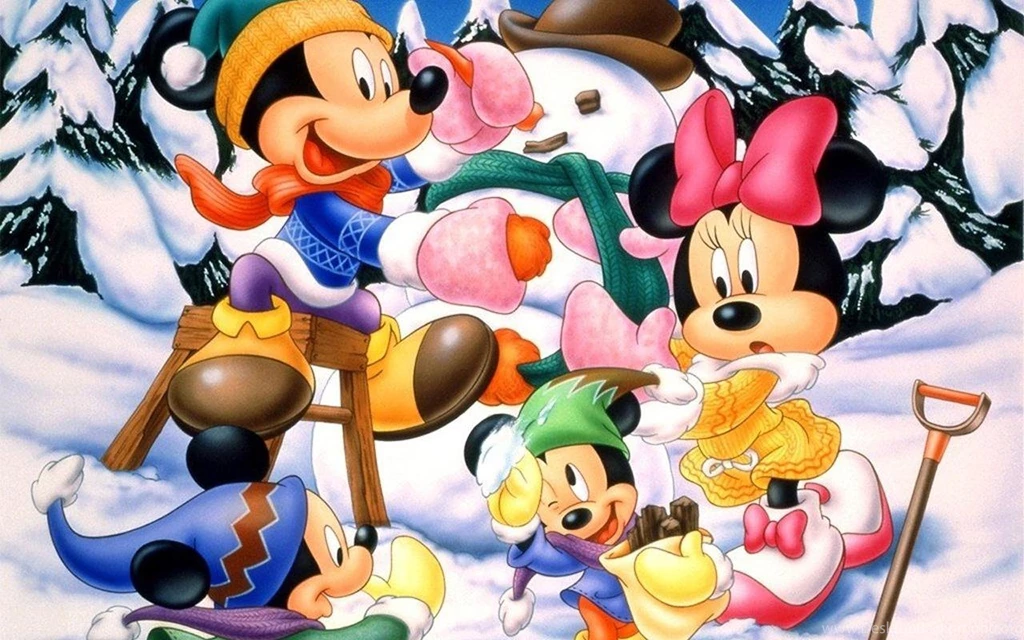 Mickey and mini mouse wallpaper 3 Disney Christmas Wallpapers ...