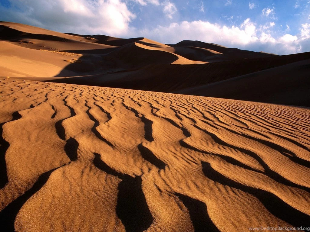 Landscapes Nature Deserts Sand Dunes Dunes Algeria Dessert ...