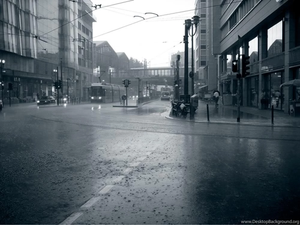 Blue Rainy Day Wallpaper Backgrounds Theme Desktop