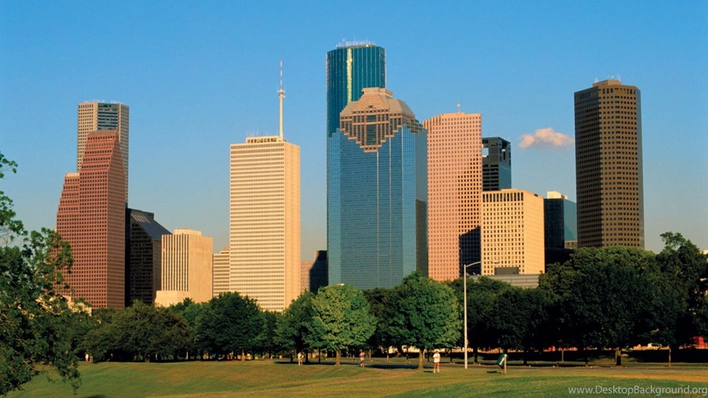 Houston Skyline At Night Wallpaper. Desktop Background