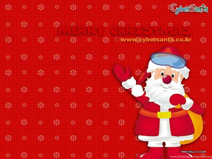 Cyber Santa Christmas Wallpapers Wallcoo.net
