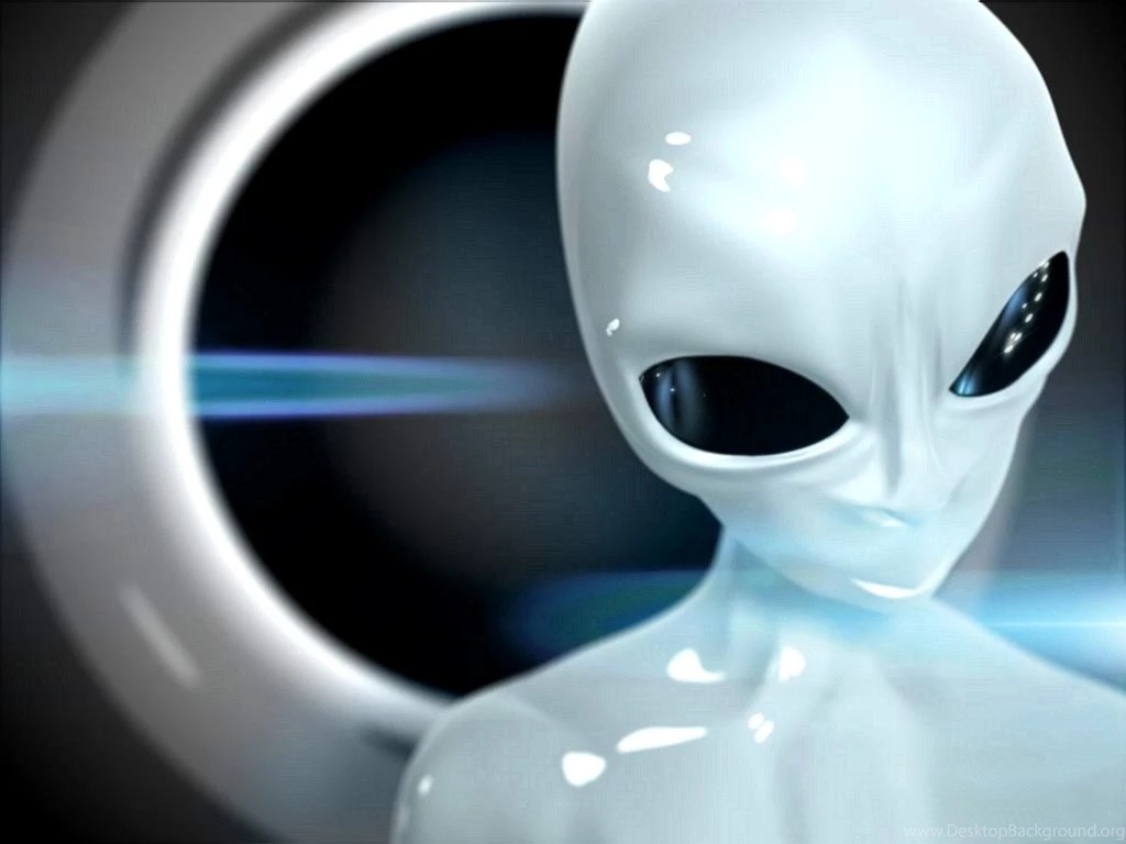 Free Desktop Wallpaper, 3d Ufo, Space Man, Nice One