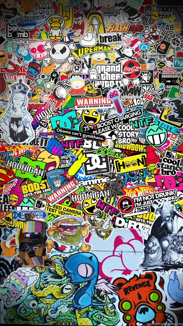 Stickerbomb IOs iPhone 6 Wallpapers By BrandONholsey On DeviantArt