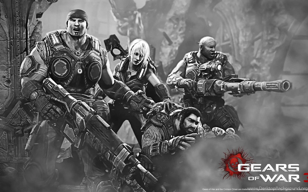 Download Wallpapers 3840x2400 Gears Of War 3, Gun, Girl, Equipment ...